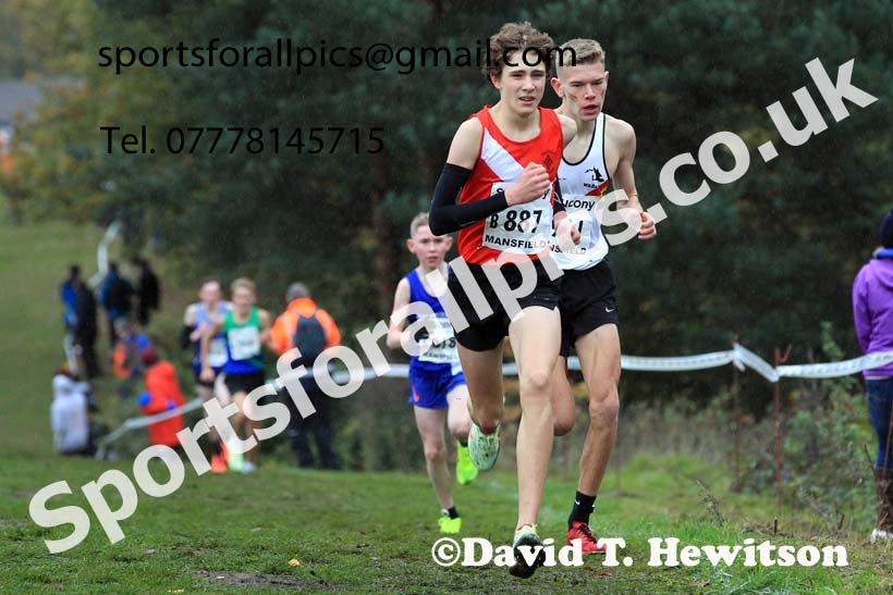 Boys Under-15s, 2022 National Cross Country Relays, Berry Hill Park, Mansfield.  Photo: David T. Hewitson/Sports for All Pics